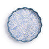 Scalloped Lacquered Tray - Gilded Cottage - French Blue