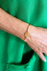 Lisi Lerch - Bracelet - Tennis Racket Cuff - Gold Pearl