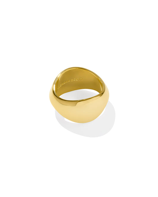Kendra Scott - Ring - Kaia Band - Gold - Size 7 - Findlay Rowe Designs