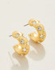 Spartina 449 - Earrings - Chubby Hoop - Crystal