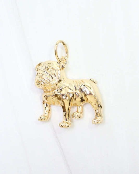 Caroline Hill - Chelsey Gold Charm - Standing Bulldog - Findlay Rowe Designs