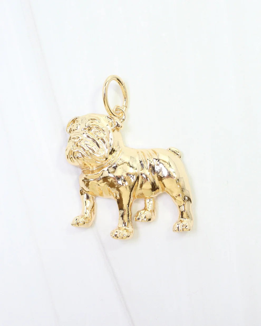 Caroline Hill - Chelsey Gold Charm - Standing Bulldog - Findlay Rowe Designs