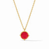 Julie Vos - Necklace - Honeybee Solitaire Necklace - Iridescent Strawberry - Findlay Rowe Designs