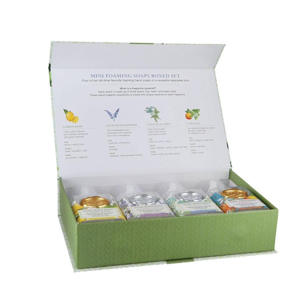 Michel Design Works - Botanicals Mini Foaming Hand Soap - 4 Piece Gift Set - Findlay Rowe Designs