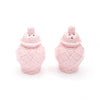 Salt & Pepper Set - Textured Jar - Pink