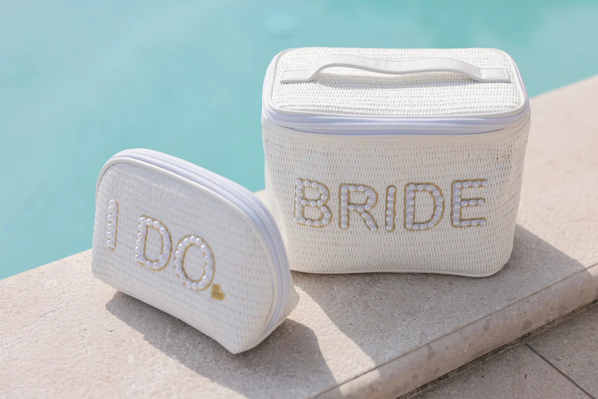 Shiraleah - "I Do" Zip Pouch - White