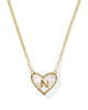 Kendra Scott - Necklace - Ari Heart Letter - Gold Short Pendant