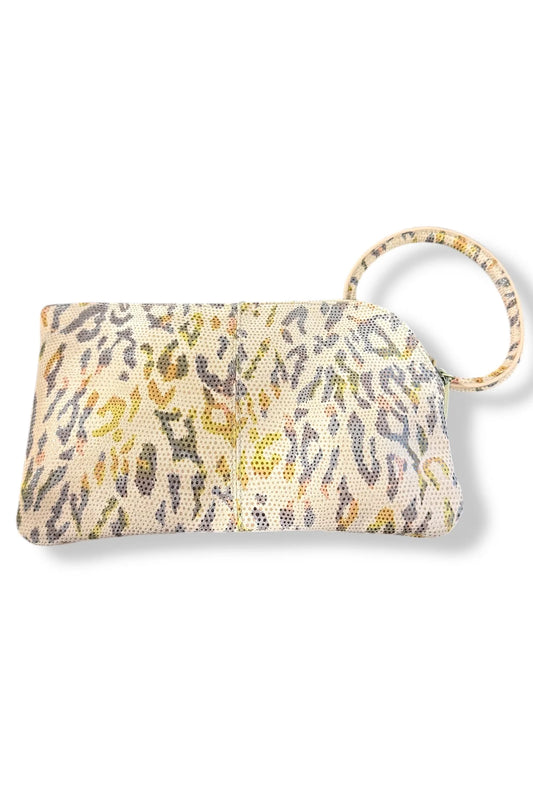 HOBO - Sable Wristlet -  Printed Leather Summer Safari