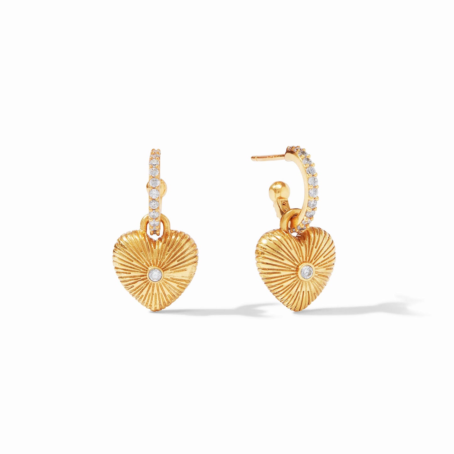 Julie Vos - Earring - Esme Heart Hoop & Charm - Findlay Rowe Designs