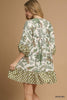 Dress -  Mixed Print Mini - Sage Mix - Findlay Rowe Designs