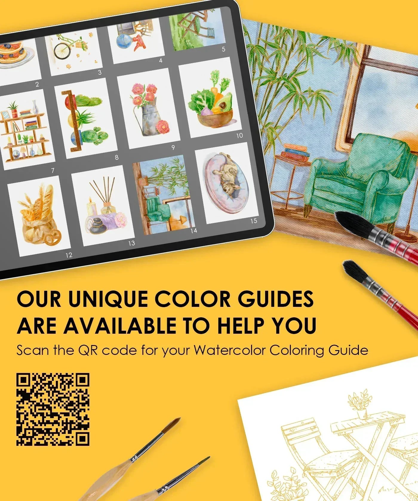 Grabie - Watercolor Coloring Club Box - Essential Themed - Findlay Rowe Designs