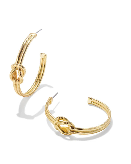 ANNIE HOOP EARRINGS GOLD - Findlay Rowe Designs