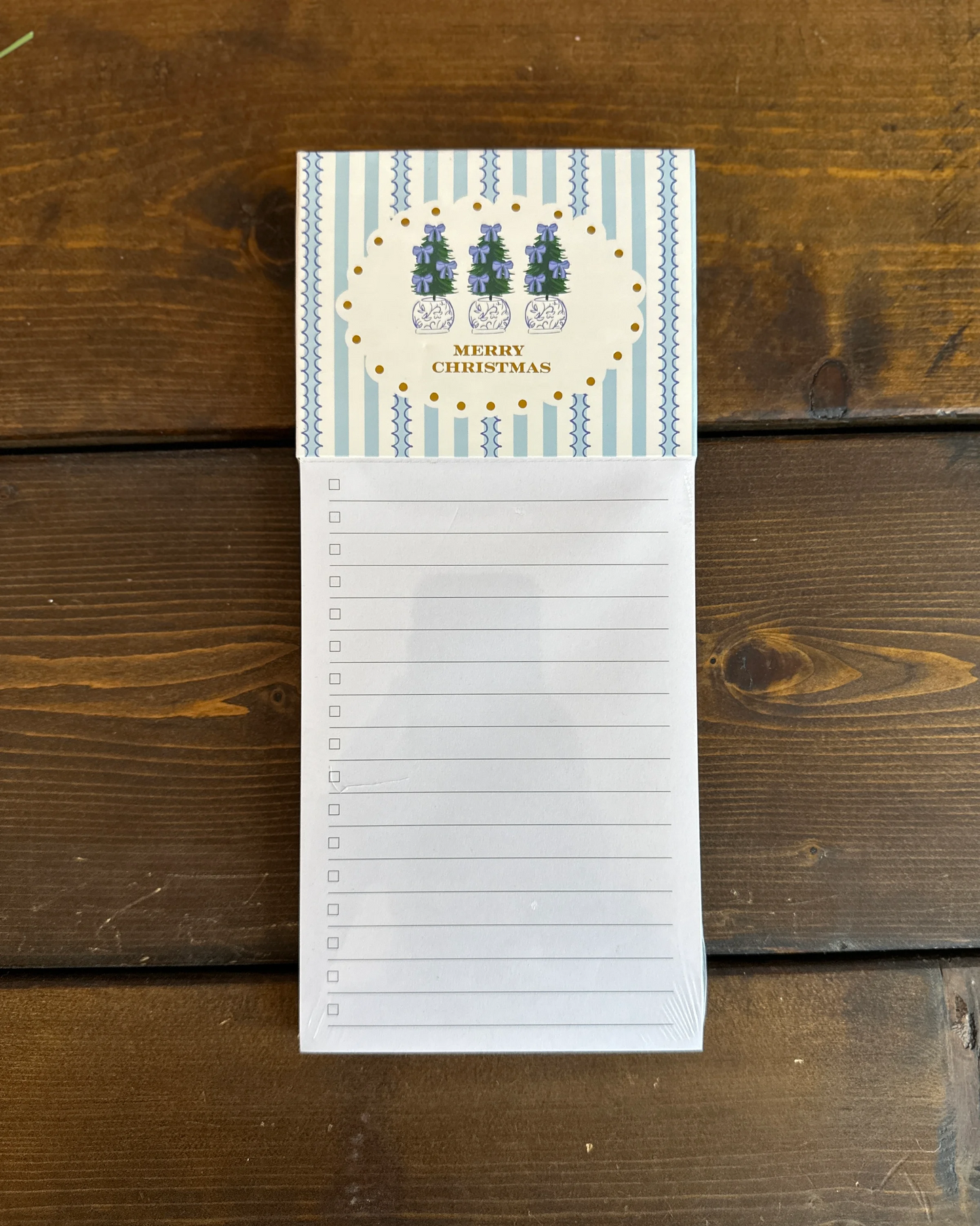 Mary Square - Magnetic Notepad - Chinoiserie Topiary