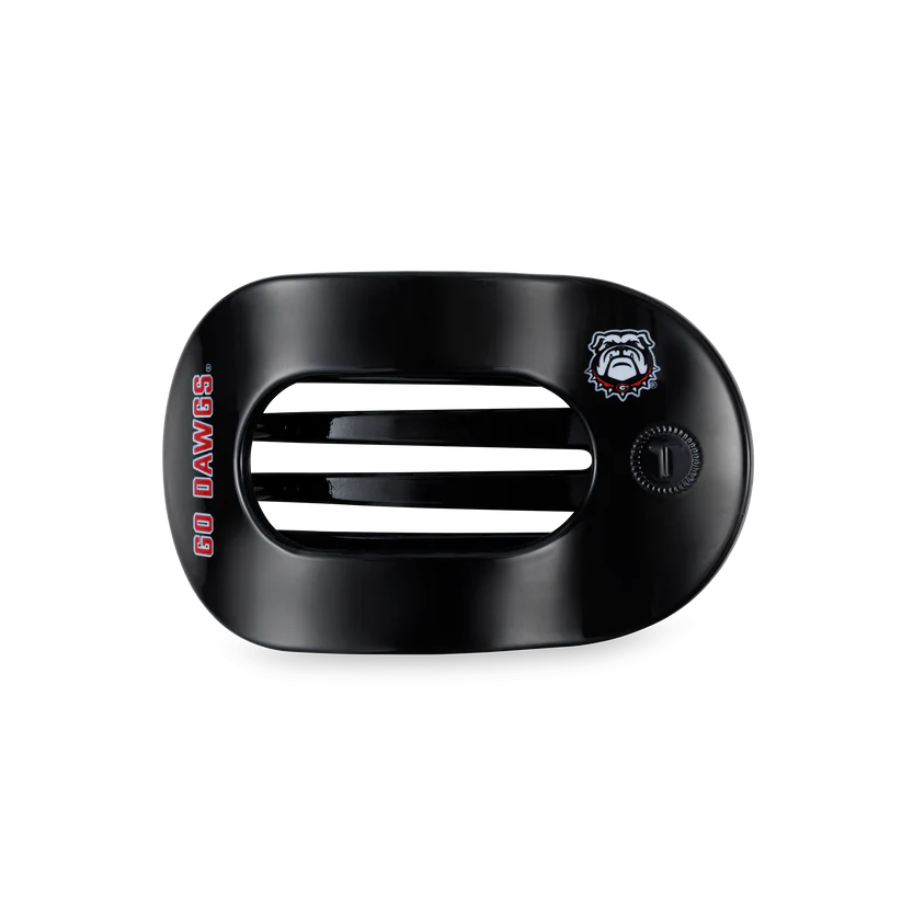 Teleties - Go Dawgs! Medium Flat Round Hair Clip