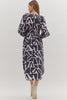 Entro - Dress - Midi Geometric Print