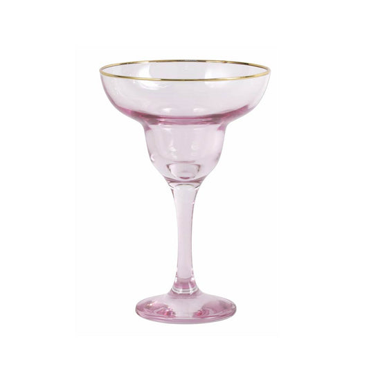 Vietri - Rainbow Margarita Glass - Pink - Findlay Rowe Designs