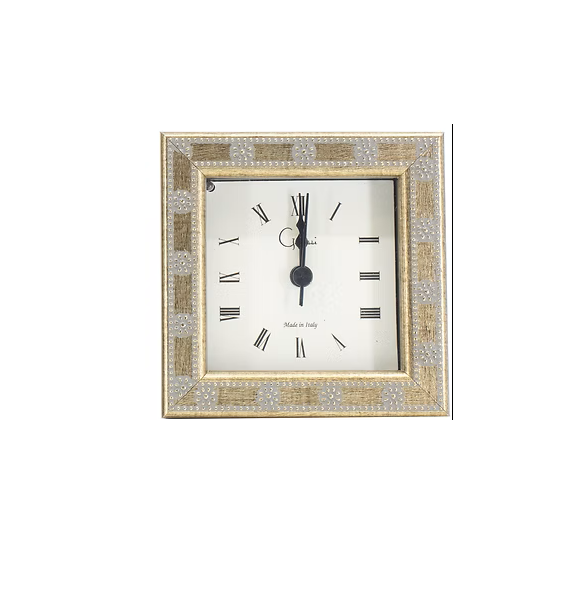 Galassi - Clock 3x3 - Marcelli Thin Daisy - Gold