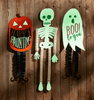 Mud Pie - Door Hanger Dangle Legs - Glowing Pumpkin - Findlay Rowe Designs