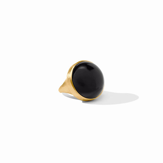Julie Vos - Ring - Solara Statement - Obsidian Black - Size 8