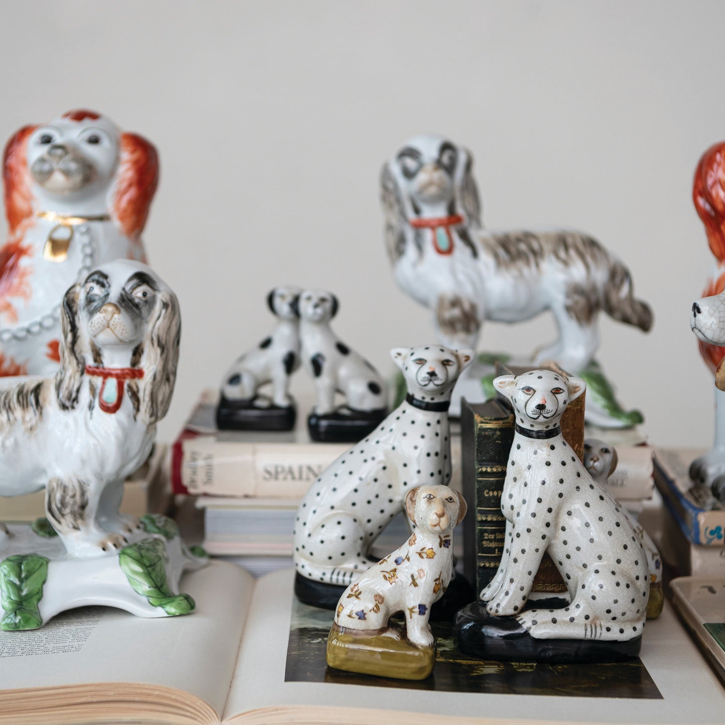 Bookends - Vintage Cheetah - White & Black - Findlay Rowe Designs