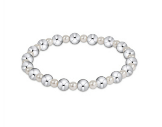 Enewton - Grateful Pattern 4mm Pearl Bead Bracelet - 6mm Sterling - Findlay Rowe Designs