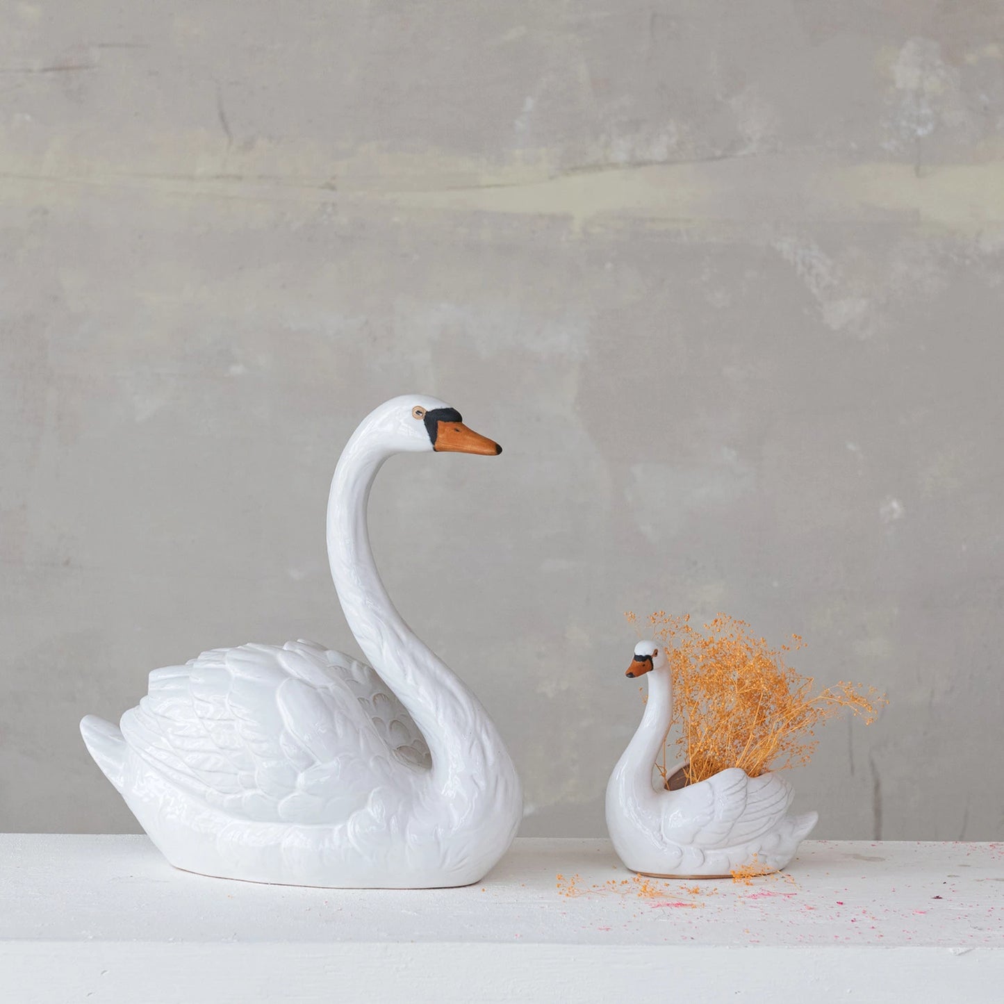 Planter - Stoneware Swan