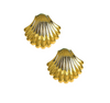 Lisi Lerch x Meeghan Mullin Collection - Earring - Gold Shell Stud - Large - Findlay Rowe Designs