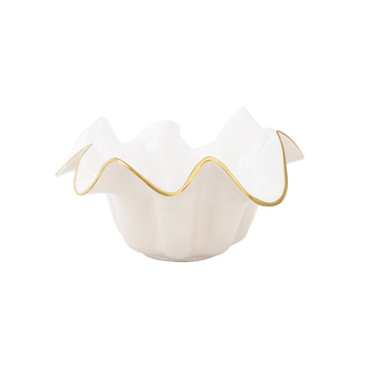 Beatriz Ball - Encanto -  Medusa Bowl  -Cream and White - Medium