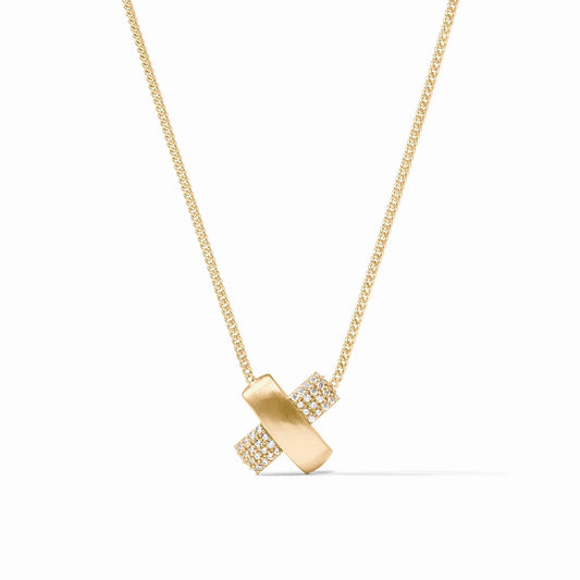 Julie Vos - Necklace - Catalina X Pavé  Delicate - Findlay Rowe Designs