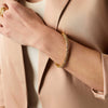 Julie Vos - Bracelet - Stardust Hinge Bangle - Gold - Findlay Rowe Designs