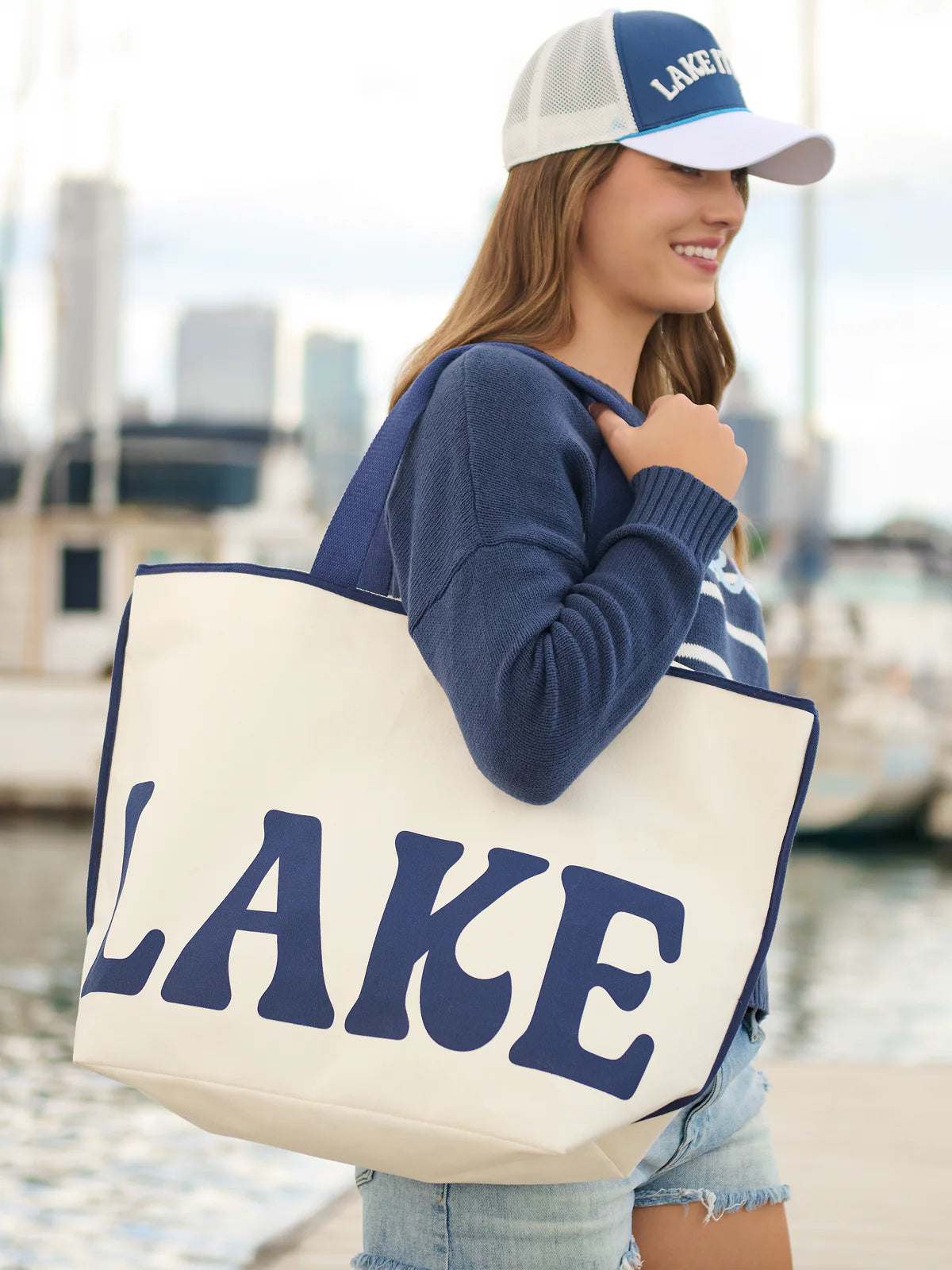 Shiraleah - Tote -  Lake - Ivory - Findlay Rowe Designs