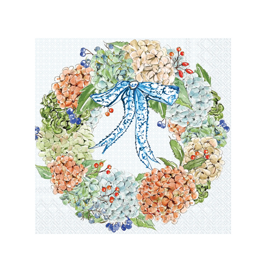 Rosanne Beck - Luncheon Napkin - Fall Hydrangea - Findlay Rowe Designs