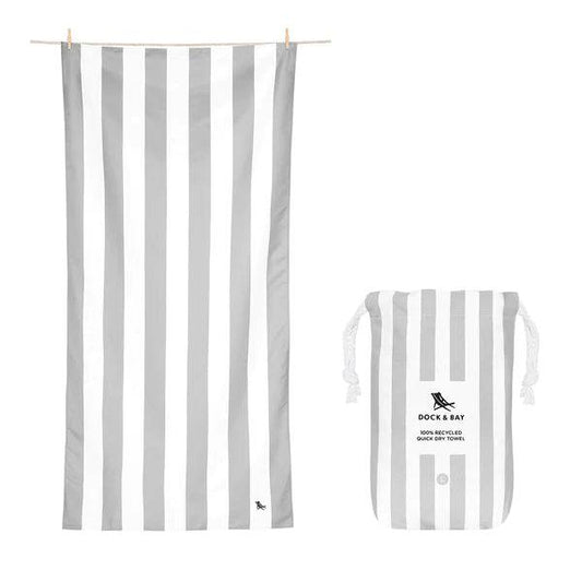 Dock & Bay - Quick Dry Towels XL - Cabana - Goa Grey - Findlay Rowe Designs