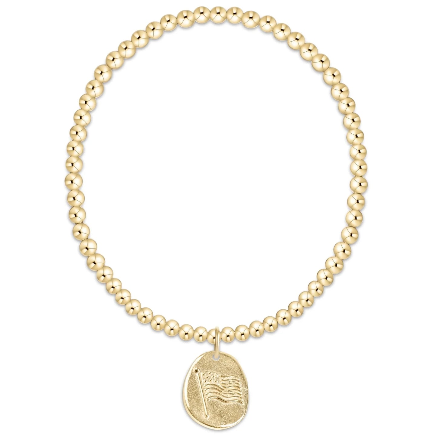 Enewton - Classic Gold 3mm Bracelet - Inspire America Gold Disc