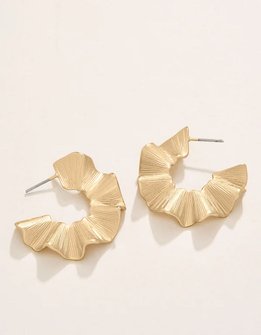 Spartina - Earrings - Ruffle Hoop - Findlay Rowe Designs