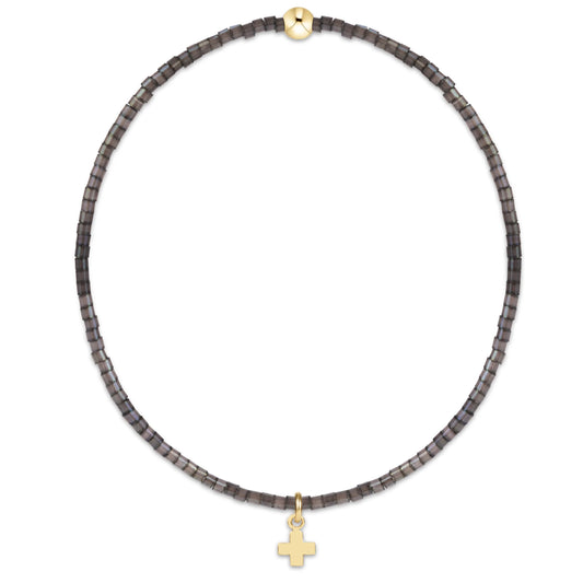 Enewton - Hope Classic Moonlight Bracelet - Signature Cross Small Gold Charm