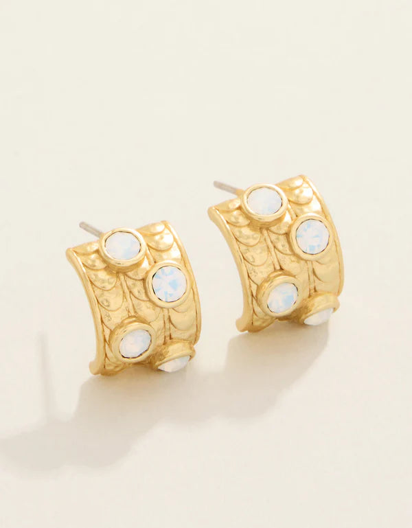 Spartina - Earrings - Karissa Hoop - White Opal - Findlay Rowe Designs
