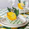 Hester & Cook - Guest Napkin - Green Lattice - Findlay Rowe Designs