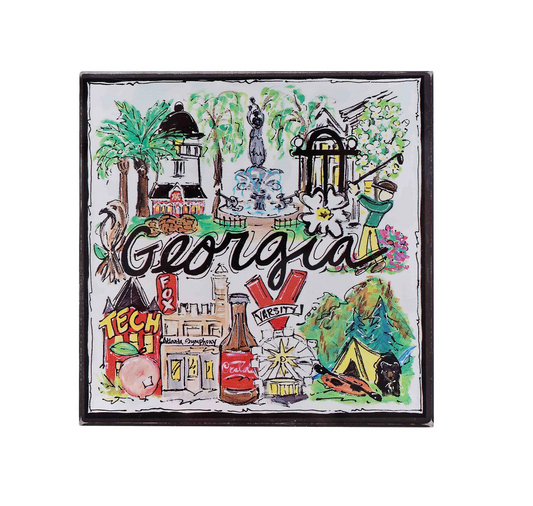 Glory Haus - Magnet - State of Georgia Icons - Findlay Rowe Designs