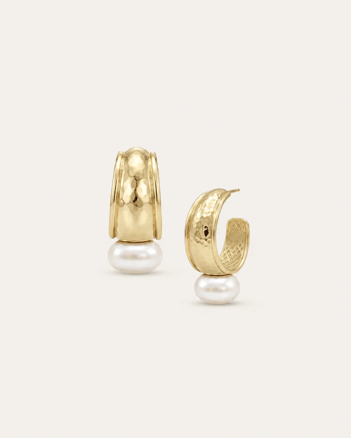 Natalie Wood - Earrings - Midnight Tide Huggie - Gold - Findlay Rowe Designs