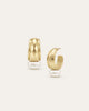Natalie Wood - Earrings - Midnight Tide Huggie - Gold - Findlay Rowe Designs