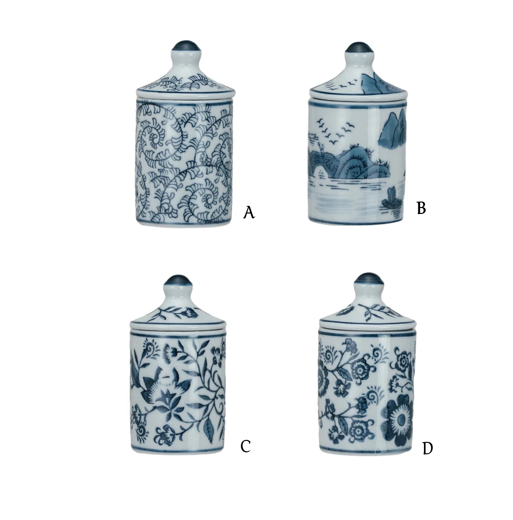 Spice Jar - Stoneware Crackle Glaze - Assorted - Findlay Rowe Designs