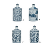 Spice Jar - Stoneware Crackle Glaze - Assorted - Findlay Rowe Designs
