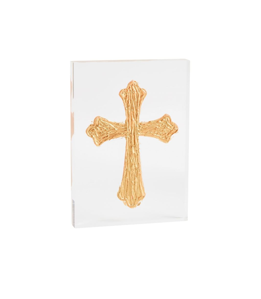 Mud Pie - Acrylic Cross Block