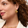 Julie Vos - Earring - Dolce Stone Hoop - Iridescent Clear Crystal