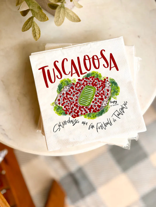 Tuscaloosa Tailgate Napkins-Pack of 20 - Findlay Rowe Designs