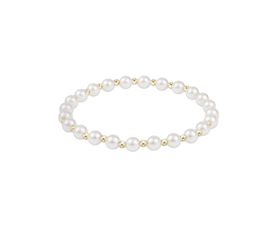 Enewton - Grateful Pattern 5mm Bead Bracelet – Pearl - Findlay Rowe Designs