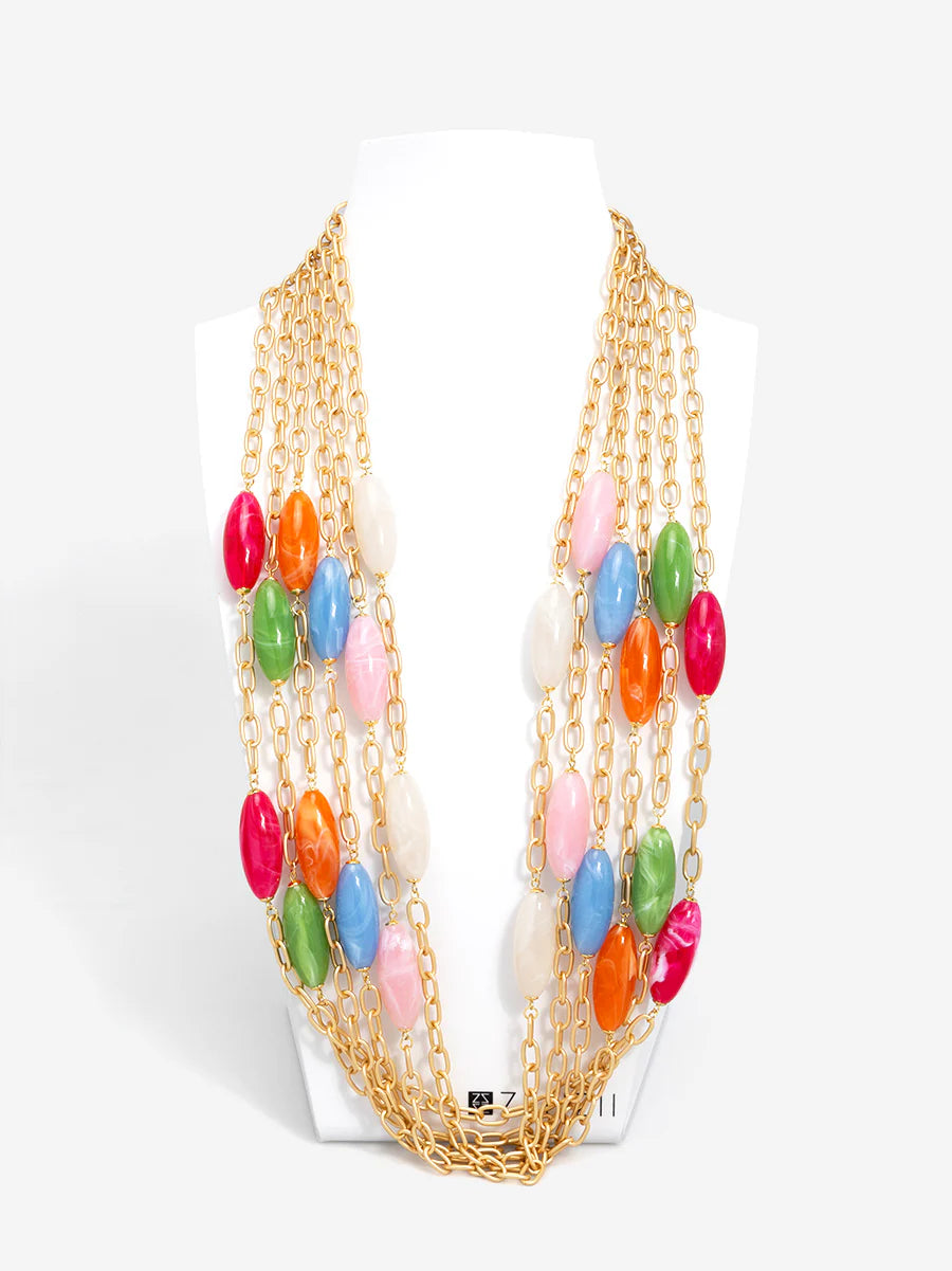 Necklace - Resin Bead - 38in - Findlay Rowe Designs