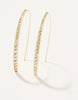 Spartina - Earrings - Sparkle Arc Hoop Crystal - Large