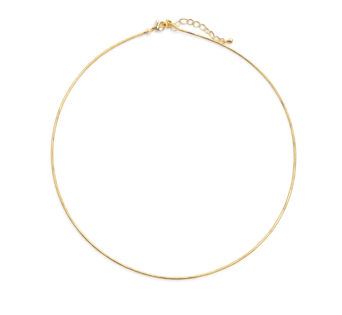 Sahira - Necklace - Gold Wire - 16in - Findlay Rowe Designs